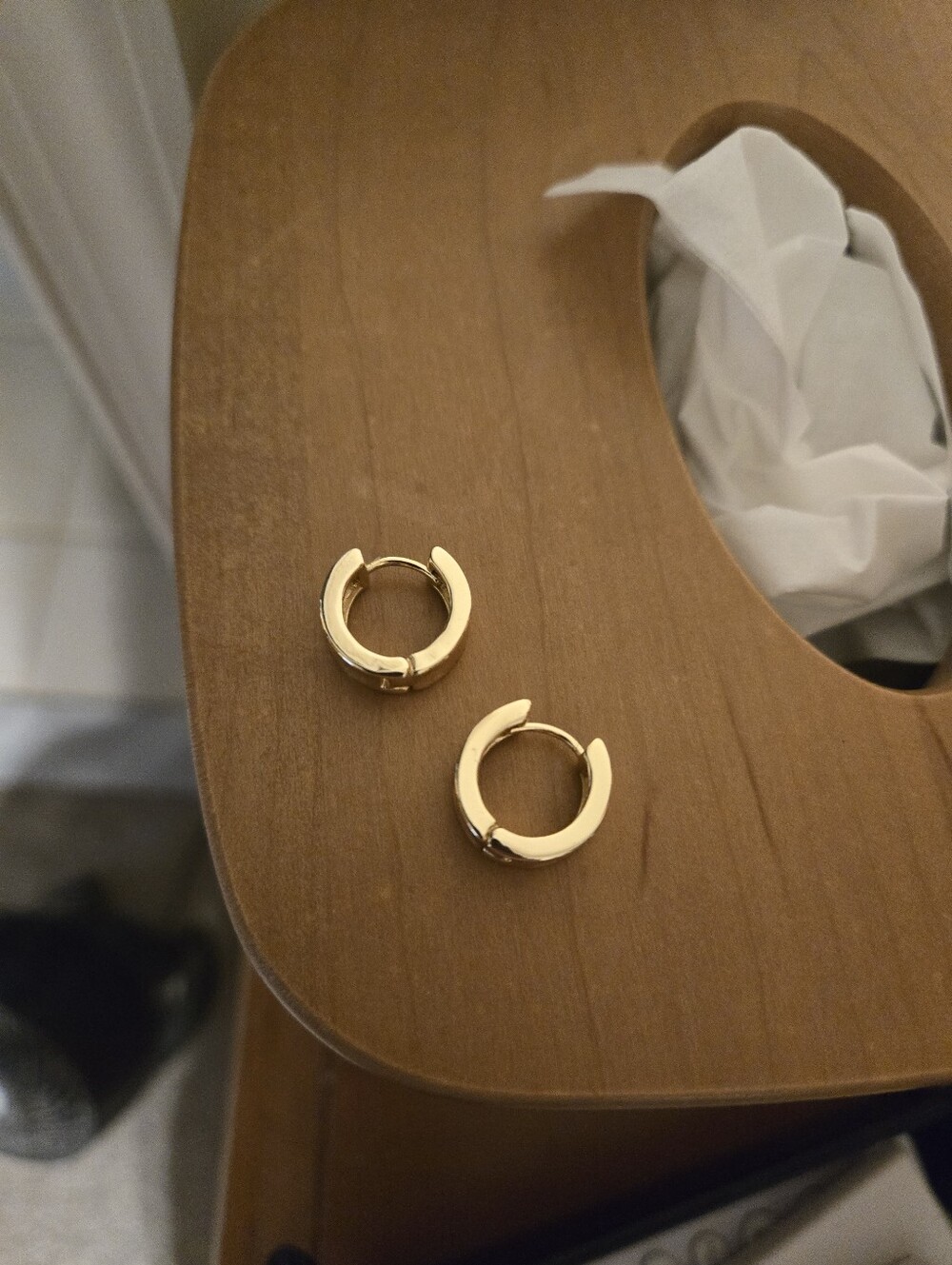Boutique Gold Huggie Hoop Earrings - Classic Women's Jewelry